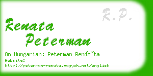 renata peterman business card